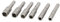 Sourcingmap M2.5 M3 M3.5 M4.0 M4.5 M5 Hex Socket Nut Driver Adapter Drill Bit 6 in 1 Set