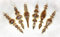 PO Christbaumschmuck 'Ornament' aus Glas Gold 6er-Set
