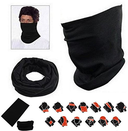 Cache-Cou et Masque Multifonction 10 en 1 Original pour Moto, Ski, Vélo, Jogging, Sorties extérieures... (Adulte et Enfant)