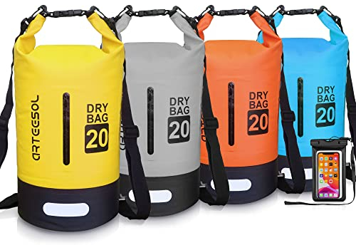 Blackace arteesol Waterproof Dry Bag 5L 10L 20L 30L Waterproof Bag with Long Adjustable Handle for Kayaking Boat Excursion Canoe/Fishing/Rafting/Swimming/Snowboarding