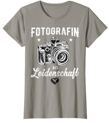 Fotografin Shirt Damen Fotografie Kamera Frauen T-Shirt