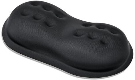Vankey Soft Memory Foam Mouse Wrist Rest Support, Cool Ergonomic Hand Rest Support for Computer, Laptop, Office, PC Gaming - Massage Holes Design - Easy Typing Wrist Pain Relief and Repair