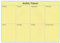 A4 Laminated Wipe Clean Reusable Weekly Planner Appointments To Do Pen Yellow Landscape