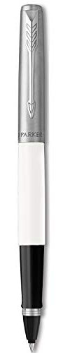 Parker Jotter Originals Rollerball Pen, Classic White Finish, Fine Point, Black Ink