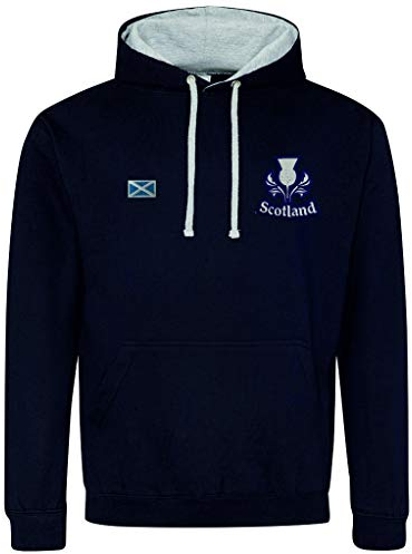 Six Nations Hoodie Schottland Rugby Fans International Rugby Union League Rugby World Cup Rugby Geschenke für schottische Fans für Rugby-Liebhaber (Marineblau, klein), navy, L