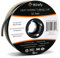 Wirefy 1/4 Heat Shrink Tubing - 3:1 Ratio - Adhesive Lined - Marine Grade Heat Shrink - Black - 50 Feet Roll