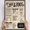 20 Geburtstag Geschenk, Alte Zeitung Holzbild Back in 2005 Vintage personalisierbar zum Hinstellen/Aufhängen opt. beleuchtet, 20 Geburtstag Frau, 20 Geburtstag Mann, 20. Geburtstag, 20 Geburtstag Deko
