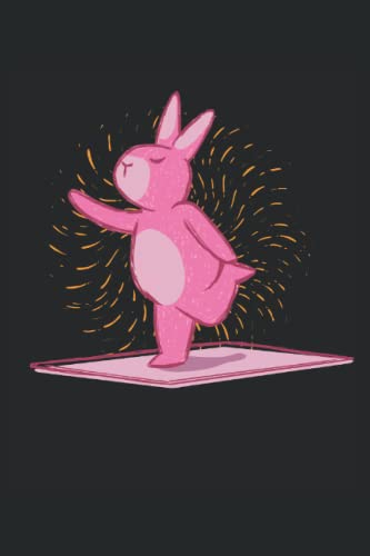 Hase Yoga Bunny - Notizbuch für Yogi: DIN A5 (6x9) Notizbuch für Meditation und Spiritualität mit 120 linierte Seiten und Wochentage für die Tagebuch
