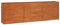 vidaXL Lit Surélevé de Jardin Jardinière Support pour Plantes Bac à Fleurs Pot de Fleurs Balcon Patio Extérieur Rouillé 240x40x77 cm Acier Corten