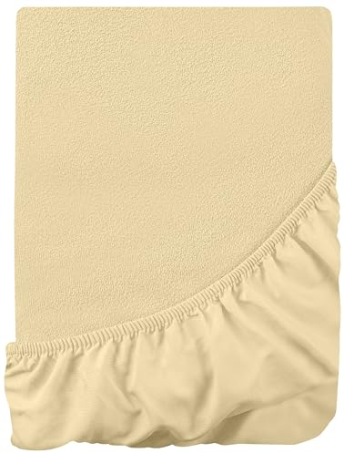 Utopia Bedding Matratzenschoner 90 x 200 x 30 cm Wasserdicht, Oeko-TEX Zertifiziert Matratzenauflage Atmungsaktive, Matratzenschutz, Rundum Elastisch Beige