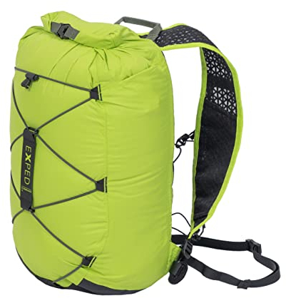Exped Stormrunner 15 Grün - Leichter wasserdichter Multisport Rucksack, 15l, Größe 15l - Farbe Lichen