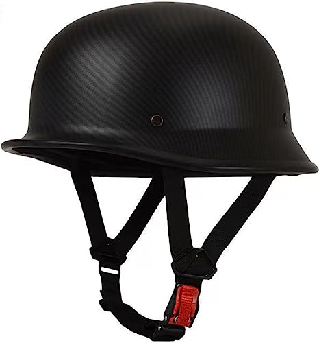 Motorradhelm Halbschalenhelm Retro Jethelm Mit Herausnehmbarem Innenfutter Für Erwachsene Männer Frauen Motorrad Roller Rollerhelm DOT/ECE-Zugelassener Halbhelm 1,XXXL(65-66CM)