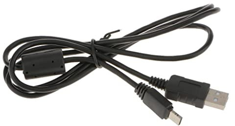 Tiuimk Câble de données USB noir pour appareil photo CASIO Exilim - USB 2.0 haut débit compatible avec différents modèles, longueur 110 cm