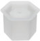 PATIKIL Silicone Hexagon Flower Pot Mold for DIY Succulent and Candle Holder, White Desktop Decor