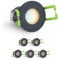 LongLife LED 6er Set Einbaustrahler Mini 3W CCT 2700K-6500K anthrazit RAL 7016 IP65 Dimmbare Strahler für Terrassenüberdachung, Carports, Dachüberständen
