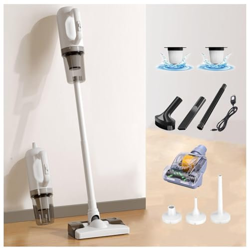 Aspirateur Balai Laveur sans Fil 5 en 1 Compact - Léger, 35Min Autonomie, Aspirateur a Main sans Fil pour Voiture, Maison, Bureaux, Poils d'animaux