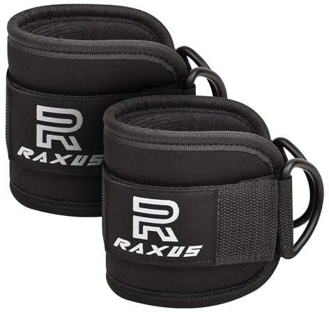 Lot de 2 bracelets de cheville - Accessoires de gymnastique pour entraînement des fessiers, machine à câble, fitness, accessoire musculation - Chevillères
