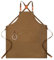 Watwass Schürze Mann Braun Hochwertig Werkzeugschürze Garten Küche Restaurant Uniformen Schürzen Damen mit Tasche