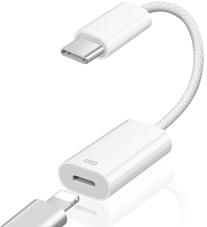 Coolden Lightning auf USB C Adapter für iPhone15/15 Pro, Samsung Galaxy Serie/iPad Pro/Air, Adapter Lightning auf USB C für PD 60W Schnelles Laden und Datenübertragungs, Nicht für Audio/OTG