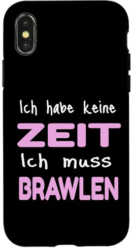 Hülle für iPhone X/XS Ich habe keine Zeit ich muss Brawlen - Brawl für Stars