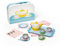 Bigjigs Toys Tin Tea Set - 25 Piece Mini Teatime Playset with Carry Case, Children's Picnic Sets & Accessories, Kitchen Food Playsets, Kids Role Play Toy, Toddler Gifts For Girls & Boys, Age 3 Years +