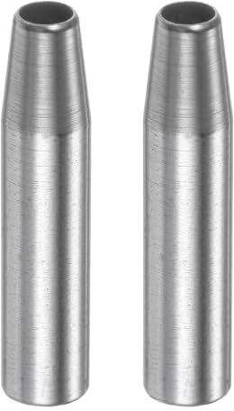 QUARKZMAN 2Pièces Poinçons Ronds en Cuir de 2mm pour Outils de Découpe Circulaire et Perforation pour l'Artisanat du Cuir Fait Main