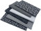 aufodara 6 Stück 50 x 80 cm Baumwollstoff Stoffpakete Groß Patchwork Stoffe Baumwolle, Baumwollstoff Meterware, Stoffe zum Nähen, Patchwork Stoffpaket zum Quilten DIY Basteln Handwerken (Schwarz)