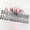 Ceboic Semi Cured Gel Nail Polish Strips, 22PCS Extra Long Adhesive Gel Nail Stickers, French Manicure Nail Wraps with Soft Glossy Finish, Waterproof Nail Art Stickers Sets for Women, Grey Cat Eye