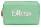 Trousse de Toilette Portable-Imperméable -Trousse de Maquillage de mariée-Personnalisable-Grande capacité-Légère - pour Femmes et Filles-pour Les Voyages (Green)