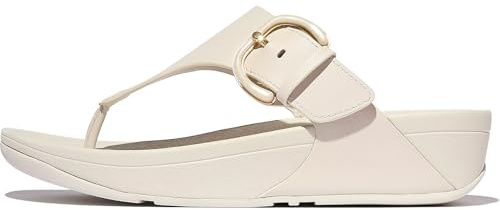 Fitflop Beigefarbene Sandalen aus Kunstleder