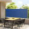Willood Seitenmarkise, Sichtschutz Windschutz Markise, Balkon Sichtschutz Seitlich, Ausziehbar 117x300 cm Blau