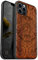 Carveit Funda para iPhone 12 Pro MAX Carcasa [Madera y Silicona Híbrido] Antigolpes Carcasa Compatible con MagSafe with Magnética Apple 12 Pro MAX Case (Rosa-Ecos de los mayas)