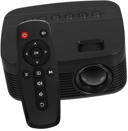 Mikikit LCD Projektor Für Zuhause Tragbarer Mini Beamer Multimedia Theaterprojektor Mit USB- Für Heimkino Outdoor Und Reisen Unterstützt Audioausgabe