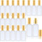 20 Pcs Glass Spray Bottle 100 ml Frosted Clear Empty Bottles Small Refillable Reusable Glass Perfume Bottle with Fine Mist Sprayer Pump for Essential Oil Face Body Sprays Travel