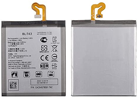 Duotipa 3450mAh Neu Ersatzakku BL-T43 Kompatibel mit LG G8S ThinQ LMG810 akku mit Reparatur Werkzeugsatz