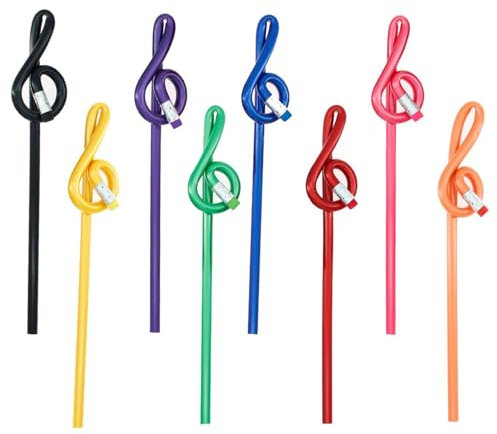 8 Stück Musiknotenstifte, Kreativstifte, Interessantes Briefpapier, Schülerbriefpapier, Schulbedarf
