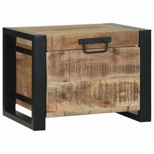 vidaXL Aufbewahrungs-Truhen Braun 40 x 30 x 30 cm Massivholz Mango | Bietet genügend Platz zum Organisieren von Gegenständen, Rustikaler Look ergänzt jede Einrichtung,