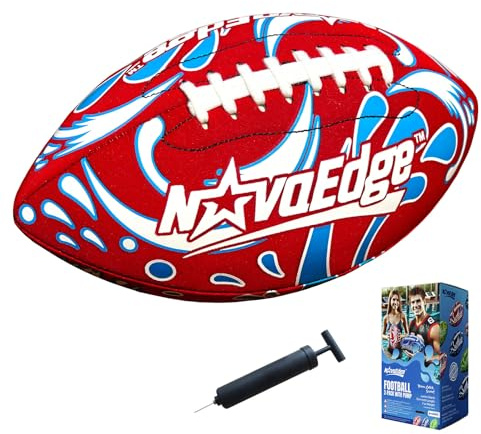 Hydro Water Football - 26,4 cm wasserdichter Pool-Fußball mit echten Doppelschnüren, leichter Griffball für Kinder, Jugendliche & Erwachsene - ideal für Strand, See, Outdoor-Spiele - lustiges