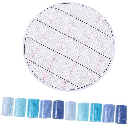HEALSOPTHY 1Satz Acrylgarn für DIY Handarbeiten Garnrollen Verschiedenen Farben Runder Netzmatte zum Knüpfen und Stricken von Teppichen Kissen