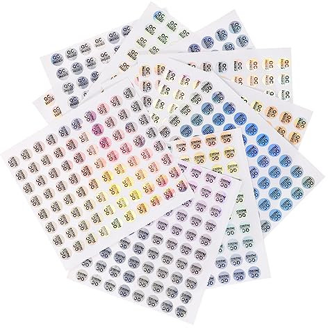 UKCOCO 1600Stücke Qc Pass Aufkleber Selbstklebende Qualitätsprüfetiketten für Lager Adhäsive Test Tags zur Effizienten Produktüberwachung Praktisch und Langlebig
