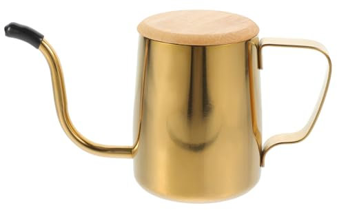 FIXOSHEE Hervidor De Café Inoxidable Con Pico Tetera Para Preparación Manual Diseño Moderno y Práctico Para Hogar y Oficina