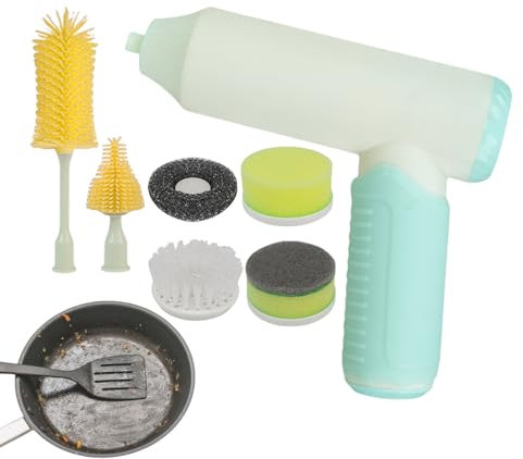 Electric Brush, Rechargeable Handheld Cup Washer, Automatic Bottle Scrubber Tool, Multi- Cleaning Brush, for Baby Bottles, Sink, Shower, Bathroom, Kitchen, Home, Living Room