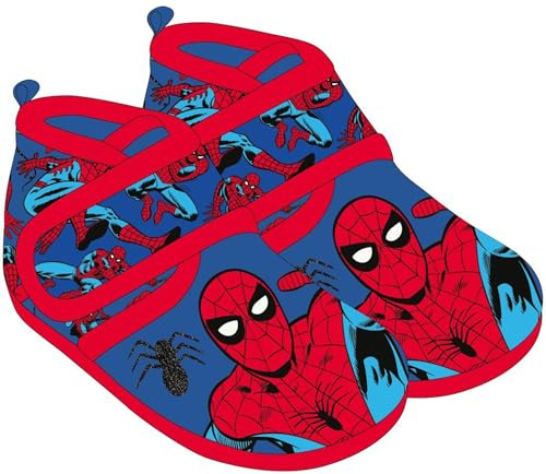 Pantofole Casa Media Stivale Spiderman licenza ufficiale | Pantofole Spiderman comode, morbide e antiscivolo, Uomo Ragno, 27 EU