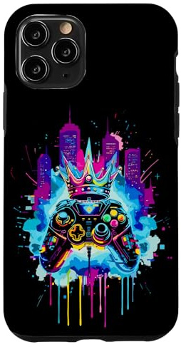Gaming Controller Cyberpunk Street Art Zocker Hülle für iPhone 11 Pro