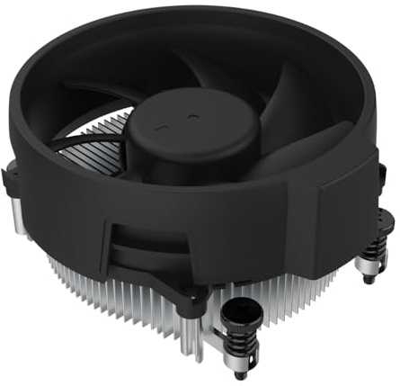 CiT Wraith Low Profile CPU Cooler for AMD AM4/AM5-90mm PWM Fan 700–2200RPM - Aluminium Heatsink - 65W TDP - 54 CFM Airflow - Hydraulic Bearing - Quiet 23dBA - Compact SFF Cooler | Black
