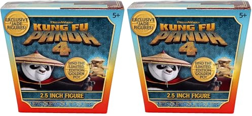 Kung Fu Panda Statuette, Multicolore, 2,5 Pollici, KUN02000 (Confezione da 2)