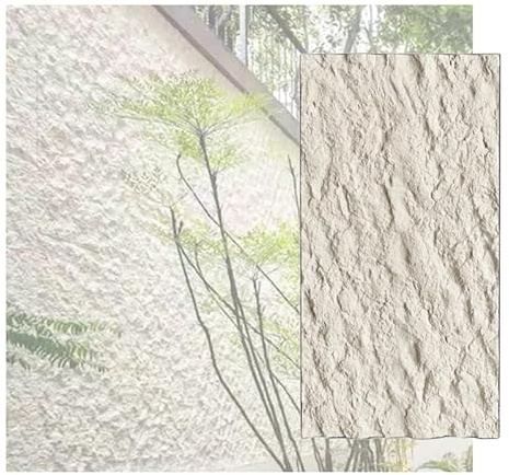 XLIHAWY 3D-Wandpaneele In Steinoptik, PU-Lackierung Zementstruktur Ziegel-Wandverkleidung, Wasserfest Leicht Innendekoration Wandverkleidung Für TV-Wände(Beige,0.6x1.2m/23.6x47.2in/5pcs)
