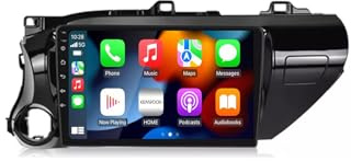 Car Radio Autoradio per Toyota Hilux 2015-2023 Car Radio con Bluetooth Vivavoce, con Hd Touch Screen Supporta Navigazione, Bluetooth, 8 Nucleo 6G+128G
