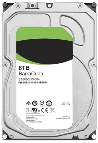 IXRPVJM Disque Dur Interne SATA III 6 Gbit/s 3,5 Pouces for Ordinateur de Bureau, 1 to, 2 to, 3 to, 4 to, 6 to, 8 to, for Serveur, en Stock(8TB)