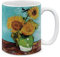 MUGBREW Classic Art Sonnenblumen Blau von Vincent Van Gogh Keramik-Kaffeetasse Teetasse, 325 ml